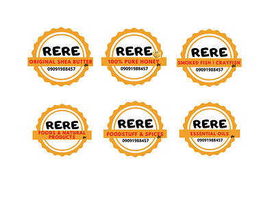 RERE Products stickers