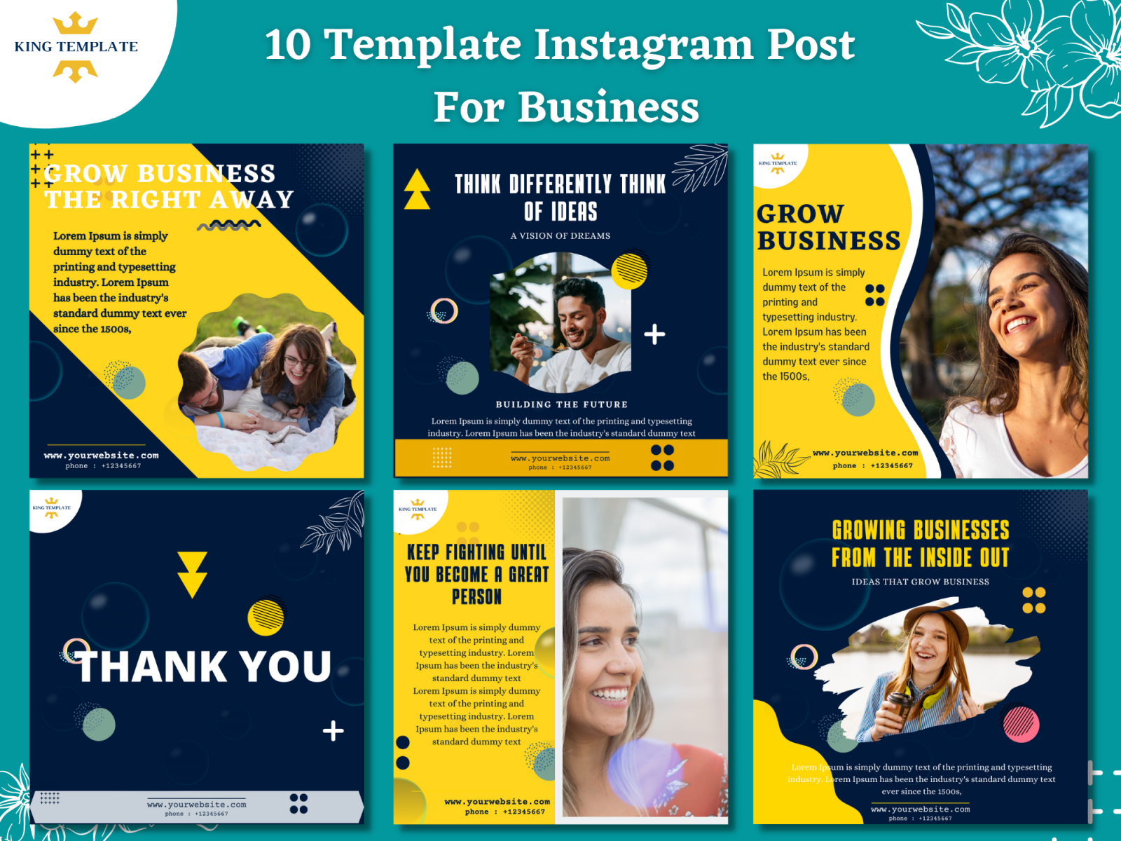 Instagram Template For Business by Muhammad Nur Ismail on Dribbble