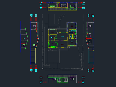 South Florida Residence architecture autocad building design