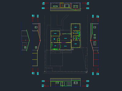 South Florida Residence architecture autocad building design