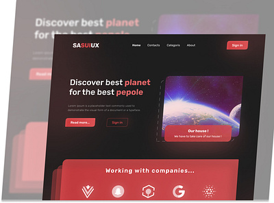 Website ( SASUIUX ) 🌹🌹 graphic design ui