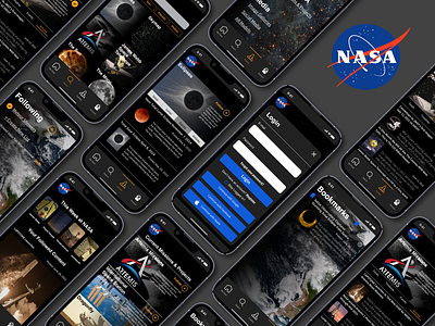 NASA Application Feature Design graphic design ui