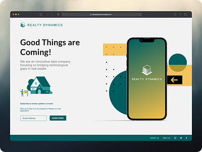 Realty Dynamics Landing Page branding design graphic design illustration ui uidesign ux uxdesign vector vectorart