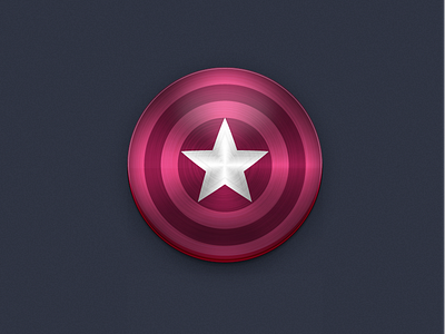 Captain Dribbble America captain america debut design first shot hello pink shield thanks