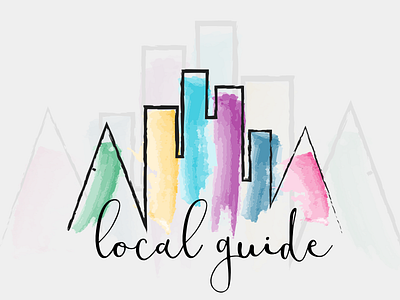 Skyline Abstract abstract local guide logo skyline watercolor