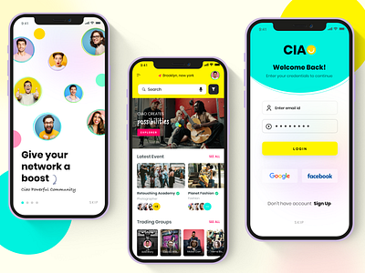 ciao app applection branding design event graphic design home illustration indore login logo mobile splash ui ux vector web webdesign