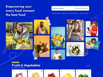 grocery delivery app banner branding delivery design food food deliery grocery grocery delivery home index landing on dimand site swiggy uber eats ui ux web zomato