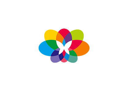 Festival brand butterfly color colour festival logo mark multiple overlay transparent