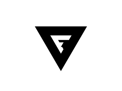 Fackel (eng. torch) color colour f identity letter logo mark red triangle