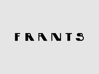 Frants bw f letter lettering logo type