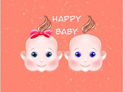 Happy baby 3d baby design drawing graphic design happy illustration procreate web
