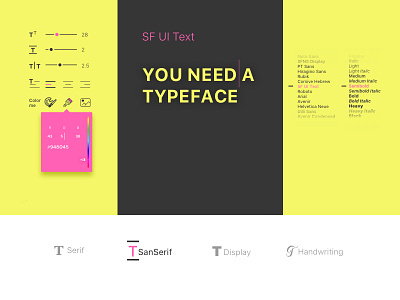 Font library clean face font minimal picker type ui