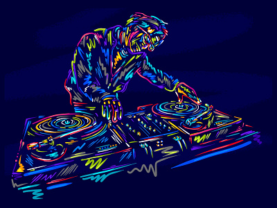 Dj illustration