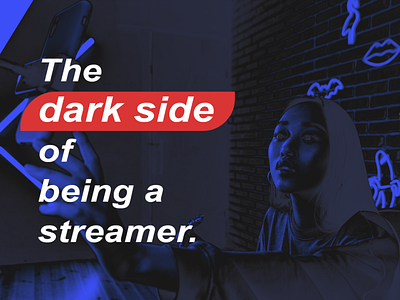 Photoshop social media post - Dark side of streaming