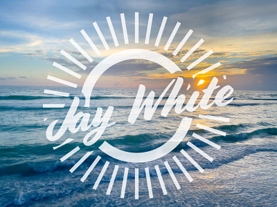 St. Pete beach and logo for Jay White Graphics