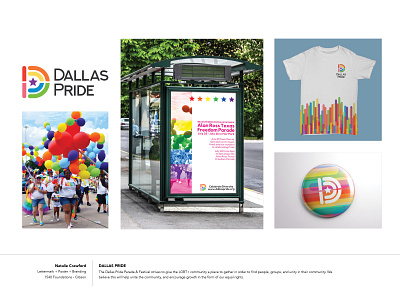 Mock Dallas Pride Branding branding design graphic design vector
