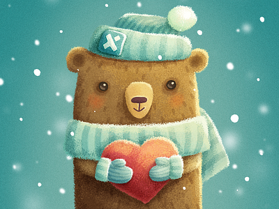 Teddy bear animal cute heart illustration love teddy bear trinetix