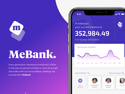 MeBank - UI Design app bank app clean design systems finance app interface ios modular purple sketch ui ux