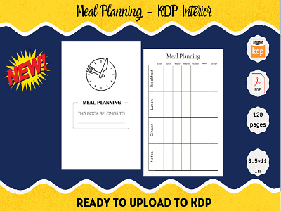 Meal Planning amazon kdp daily planner graphic design kdp interiors meal planner meal planning meal planning kdp weekly planner