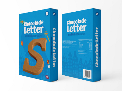 Chocolate Letter - Packaging Design brand branding candy chocolate design dutch food food design graphic design illustration letter packaging packaging design saint nicholas
