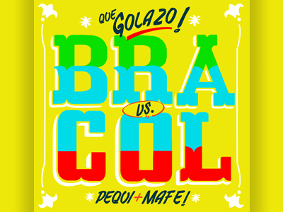Mafe vs Pequi // World Cup Mixtape brasil colombia cumbia dj mafe elô barbosa graphic design lettering maracuyeah mixtape pedro moura pequi