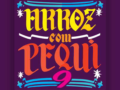 Arroz Com Pequi#9 Mixtape angola arroz com pequi brasil elô barbosa funk carioca graphic design kuduro lettering mixtape pedro moura pequi