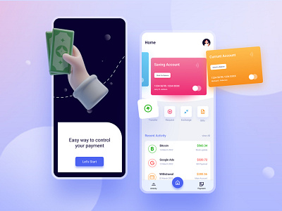 Payments Service App Concept android app branding graphic design logo mobile app design motion graphics product design