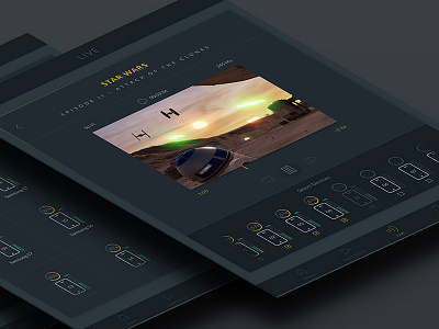 App Controller controller dark device ipad player ui ux