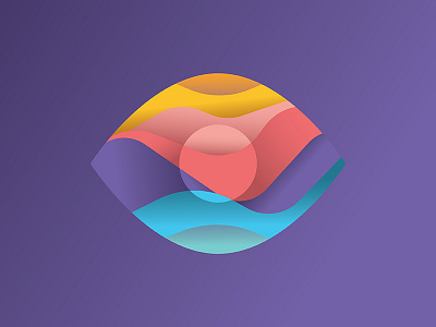 Eye | 02 colorful eye icon illustration logo vector wave