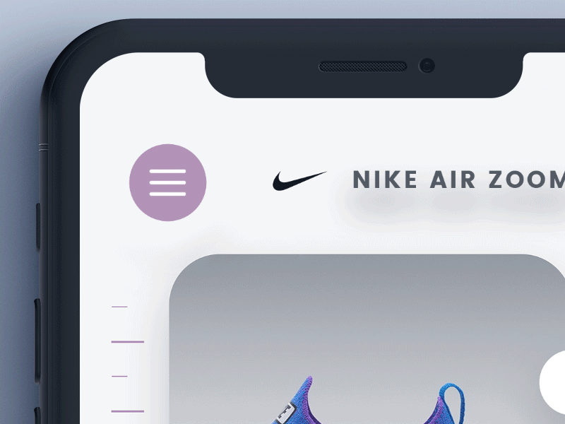 Burger Menu - Nike animation burger button flat home icon menu nike ui ux