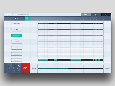 Dashboard design - Light Version app controller dashboard design effects interface monitoring timeline ui ux