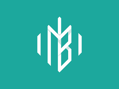 MB Logo branding flat icon identity letter logo typography vector