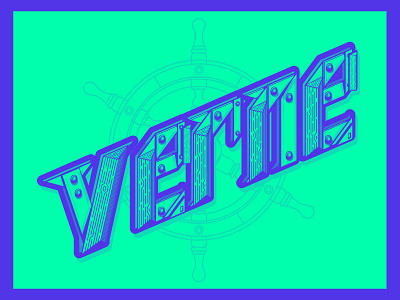 Verne Logo app branding design haptic icon identity illustration jules logo sailor typography ui vector vr