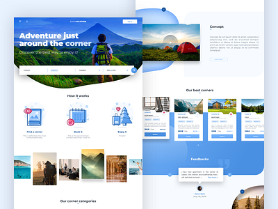 Travel Platform - Landing Page