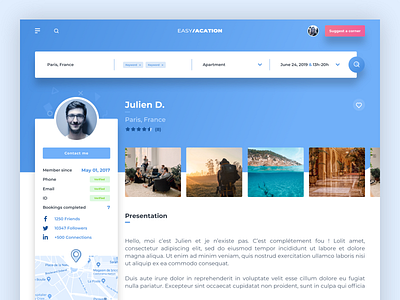 User Profile - Travel Platform