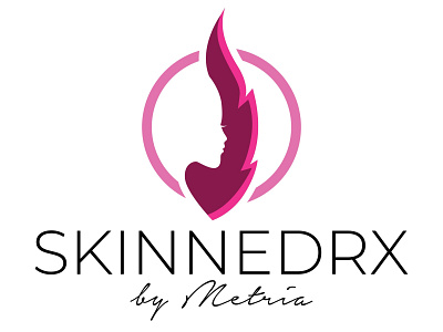 Skinned RX beautiful logo brand design community logo create logo logo logo design salon logo