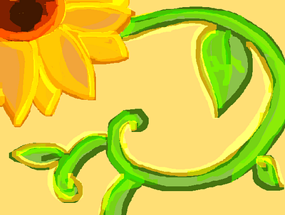 Sunflower Vines flower graphic design icon illustration