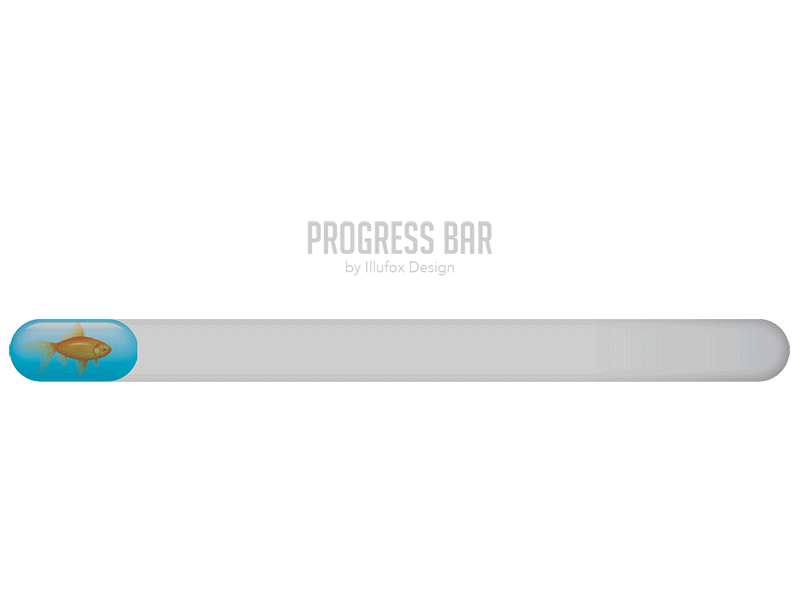 Progress Bar gif animation glass goldfish photoshop progress bar ui user interface water web