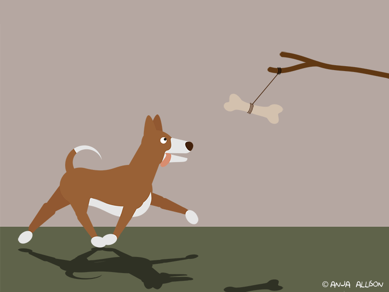 Hope animation bone dog gif illustrator vector