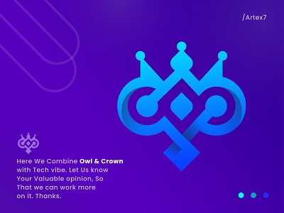 Owl - Modern minimalist technology logo