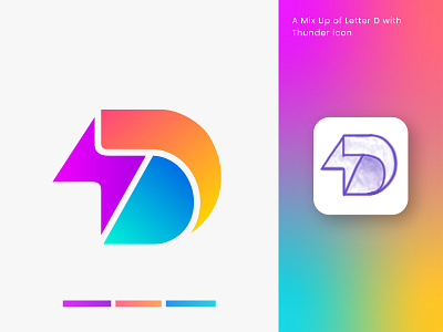 D letter mark , Modern minimalist logo a b c d e f g h i j k l m n app icon branding coin creative logo crypto gradient letter letter logo letter logos logo logo designer minimalist logo modern logo nft logo o p q r s t u v w x y z tech logo thunder unique logo vector