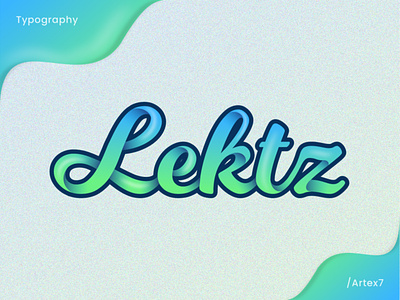 Lektz - Typography logo