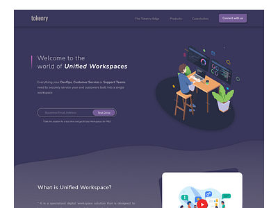 Tokenry IT Services Landing page