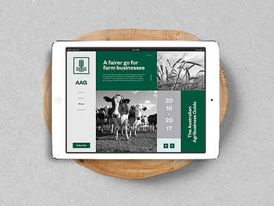 AAG agribusiness australia branding farm farming icon identity ipad logo website