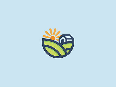 Farm Dreams agriculture brand branding crop design farm flat icon identity logo mark