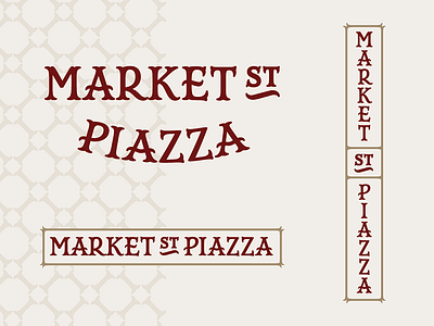 Market Street branding brush pen fremantle identity italian logo logotype market pattern piazza type typography