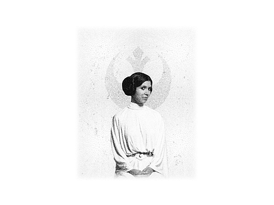 RIP Princess Leia carrie fisher distort leia princess rebels rip star wars stipple