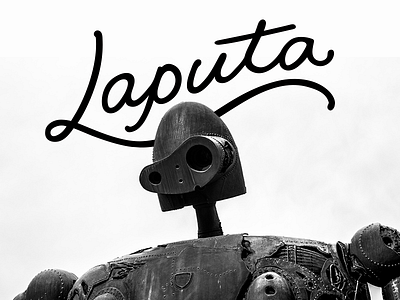 Castle in the Sky castle ghibli hand japan laputa lettering robot studio ghibli type typography