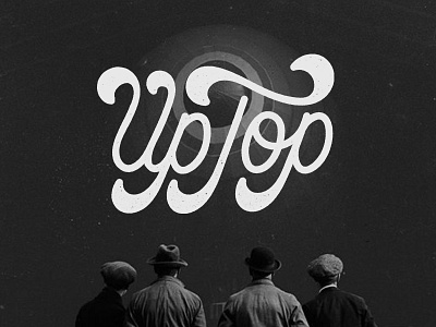 Uptop Productions cursive drone hand hand lettering herritage lettering logo script type typography video vintage