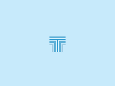 Timber Logo blue brand corner identity letter line lines logo t type typography